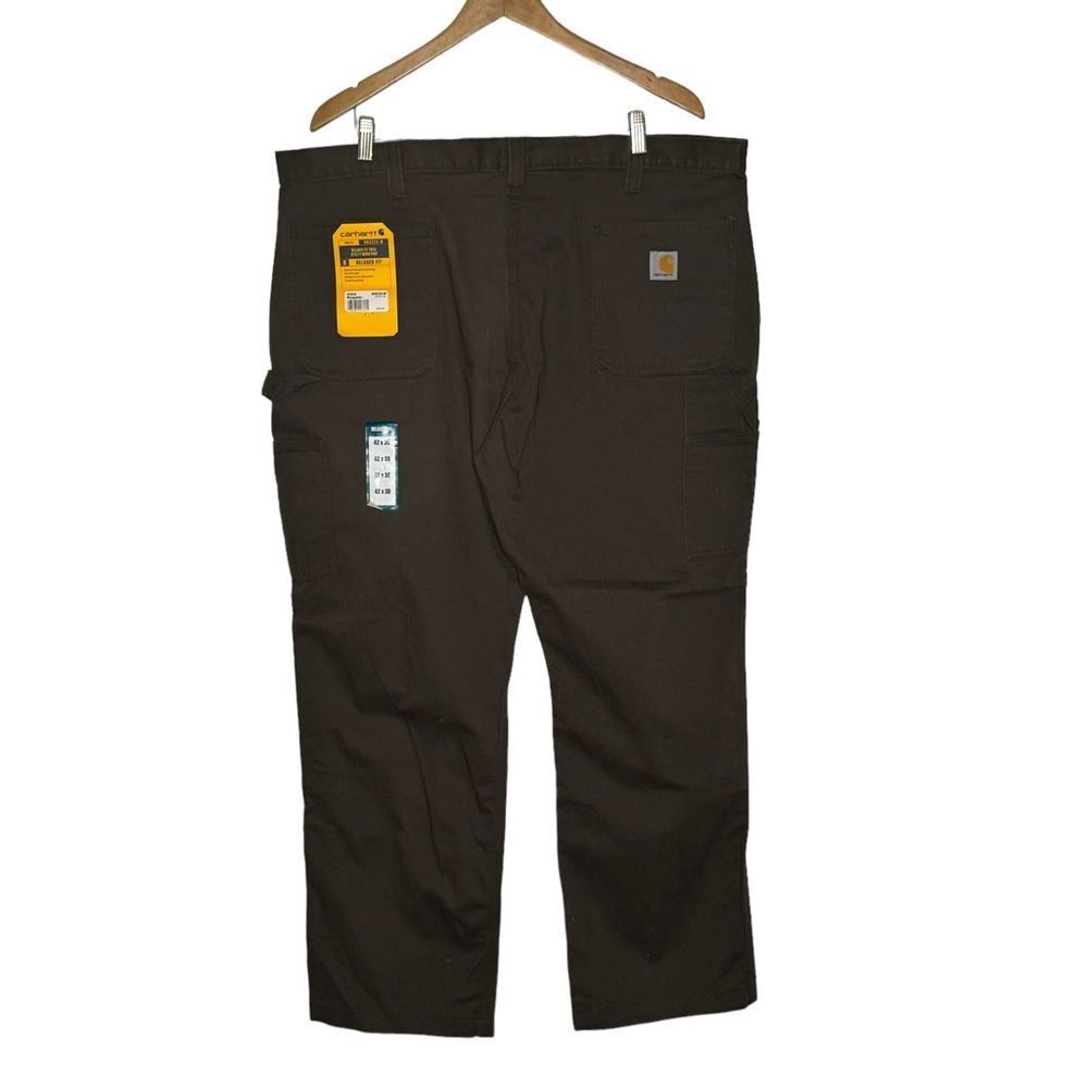 Carhartt Cargo Loose Fit Olive Original Cargo Jeans Men's 42x30 Relaxed NWT